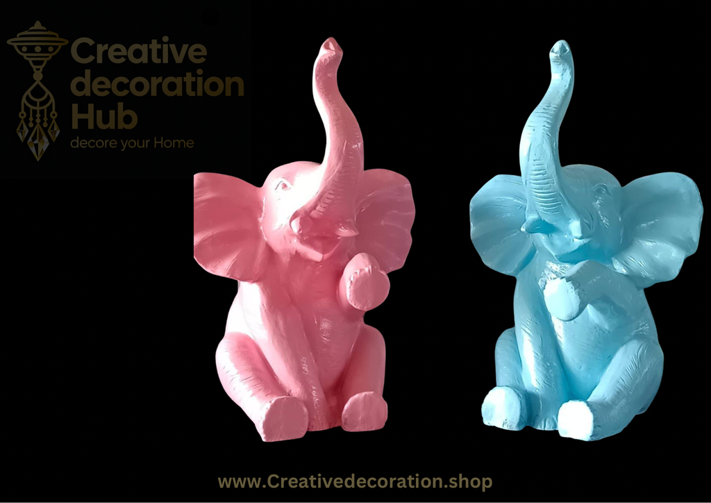 Fiber elephant sets of 2