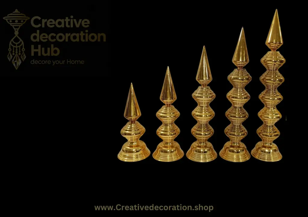 Gold Iron Metal minaar (sets of 5 )