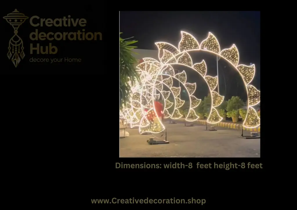 Iron Led Entry Stand