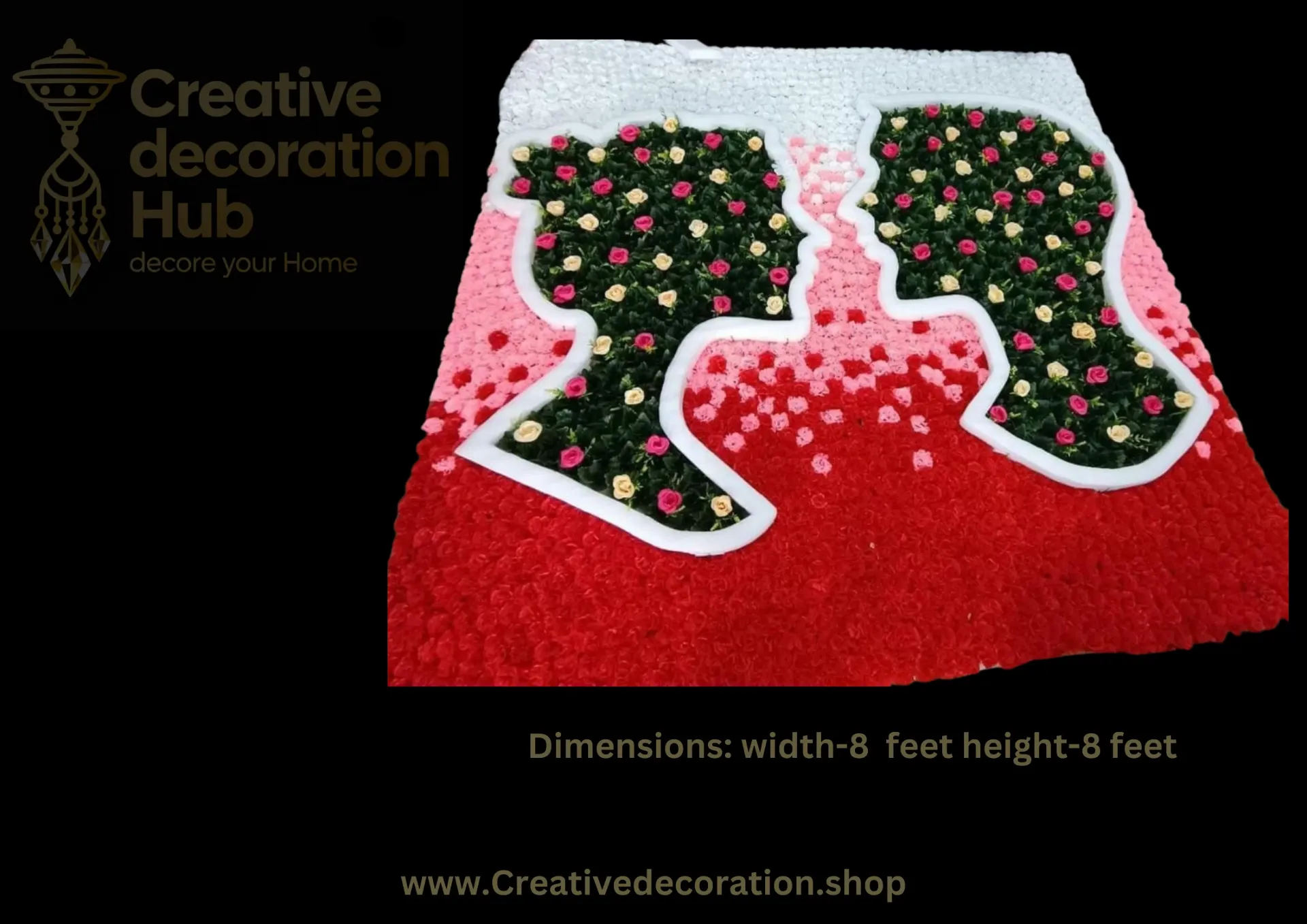 Couple Face Flower Panel